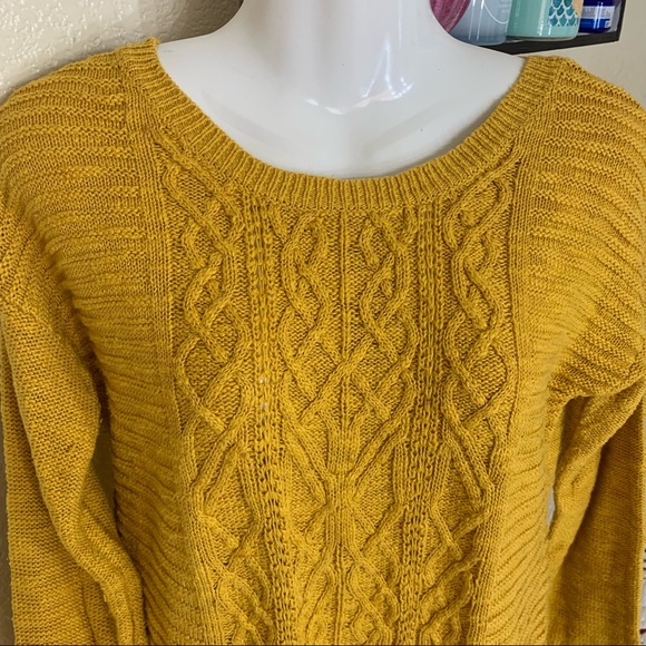 💜💜Mossimo Mustard Sweater YB - Picture 2 of 9